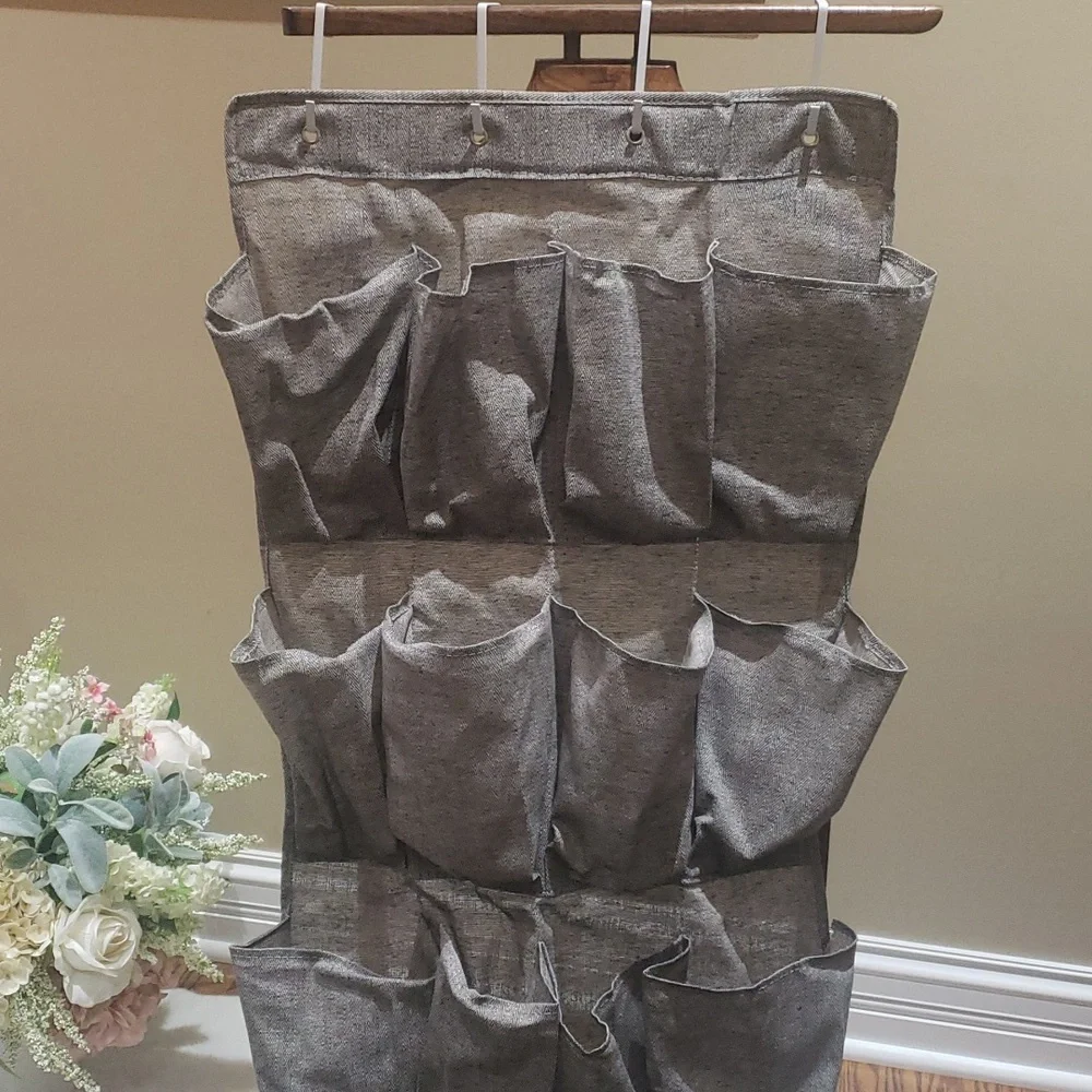 Shoe organizer over the door for 12 pair shoes